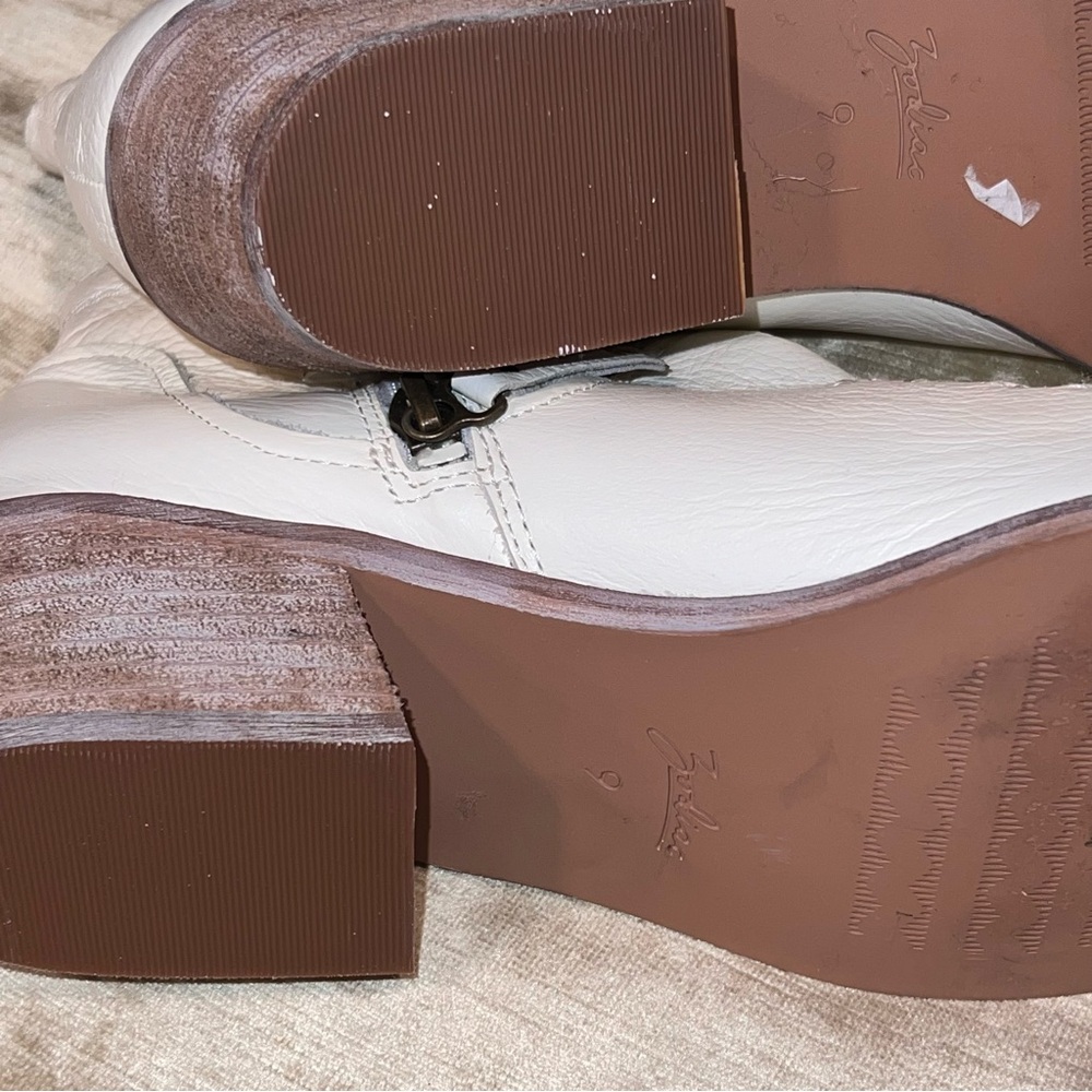 Zodiac white /cream Kelsey western boots - Picture 8 of 11
